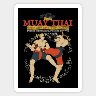 Vintage Muay Thai Boran Tattoo Magnet